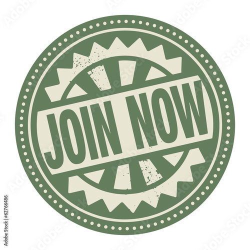 Abstract stamp or label with the text Joint Now written inside