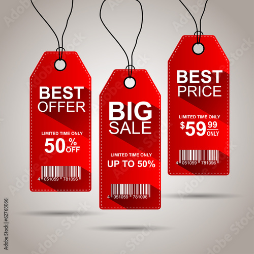 Vintage sale tags
