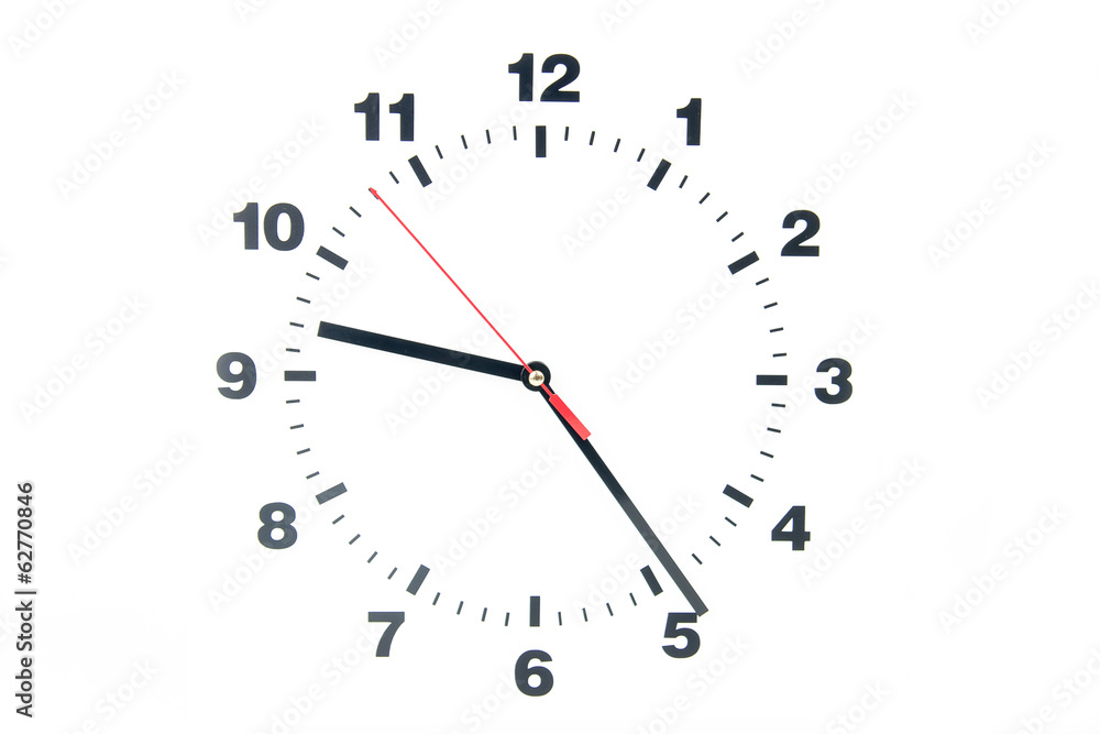 Dial of the clock isolated on white background Dial of the clock isolated on white background