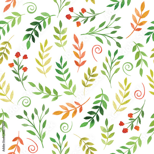 watercolor seamless floral pattern