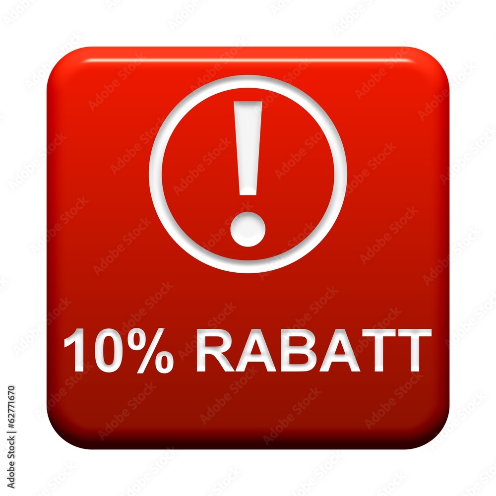 Roter Button: 10% Rabatt Roter Button: 10% Rabatt