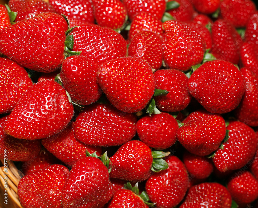 Fresh ripe perfect strawberry - Food Frame Background Fresh ripe perfect strawberry - Food Frame Background