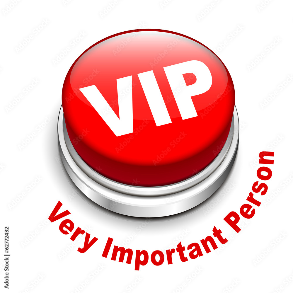 3d illustration of vip ( very important person ) button 3d illustration of vip ( very important person ) button