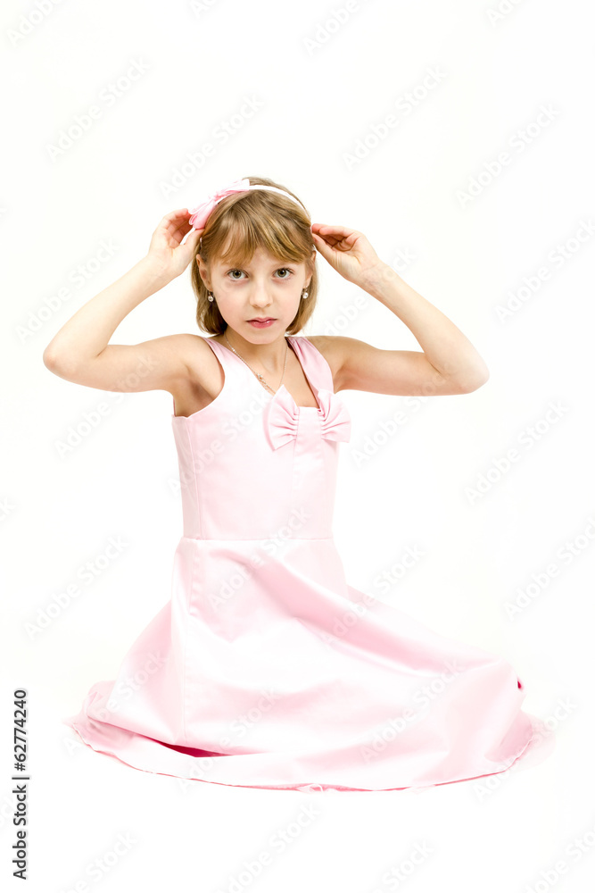 Studio portrait of young beautiful girl Studio portrait of young beautiful girl