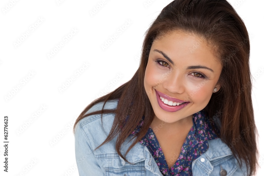 Close-up portrait of a smiling young woman Close-up portrait of a smiling young woman