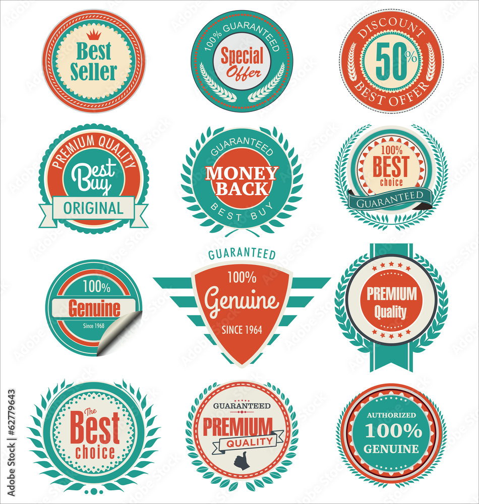 Obraz premium Premium quality badges and labels