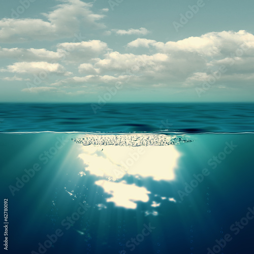 Summer sea, abstract environmental backgrounds photo