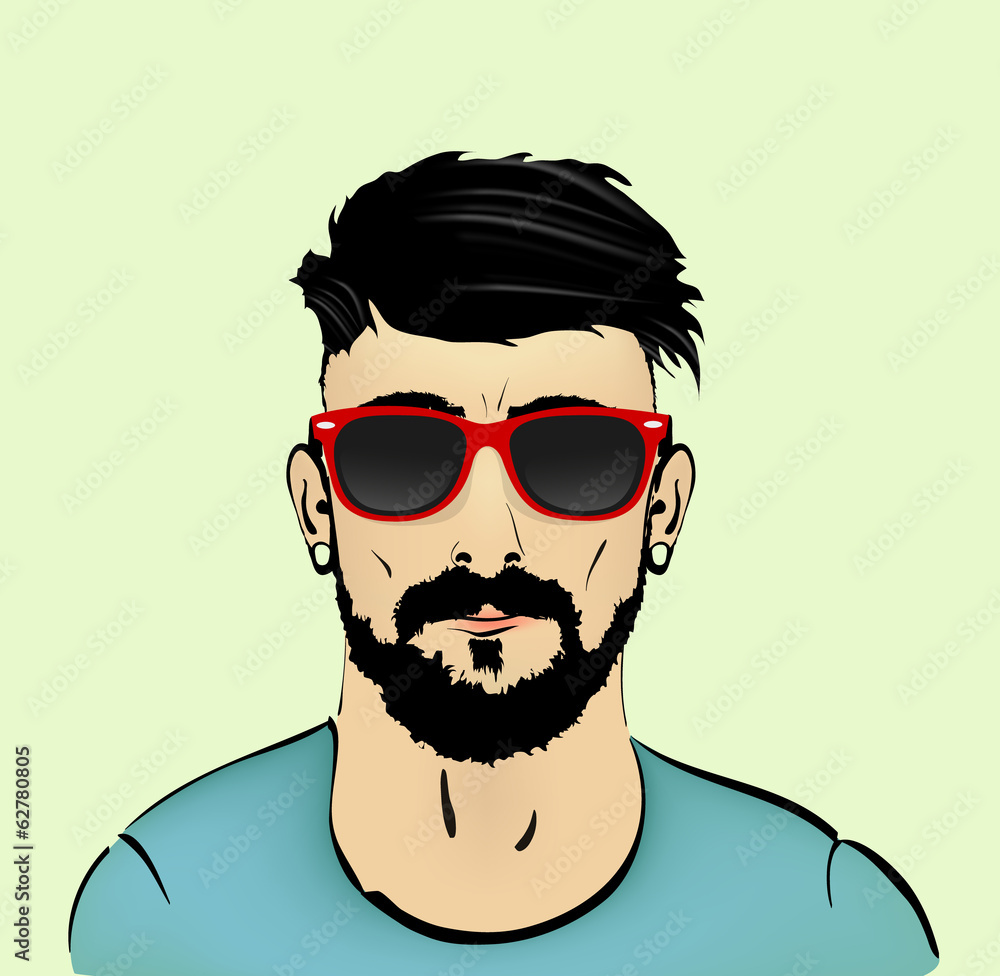 Fototapeta premium bust of the hipster