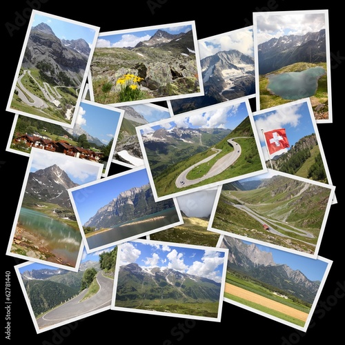 European Alps - photo collage