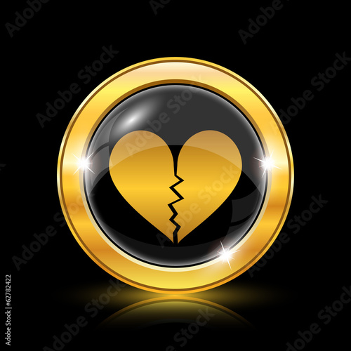 Broken heart icon