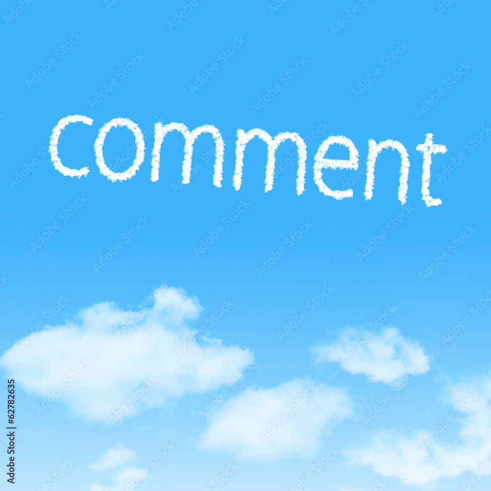 cloud icon with design on blue sky background cloud icon with design on blue sky background