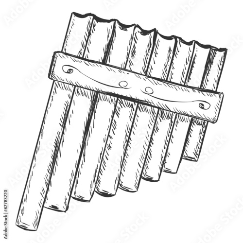 Vector Sketch Panpipe