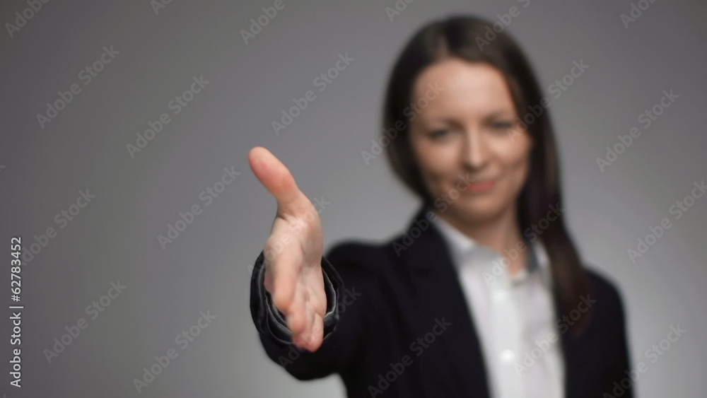 brunette businesswoman deal done brunette businesswoman deal done