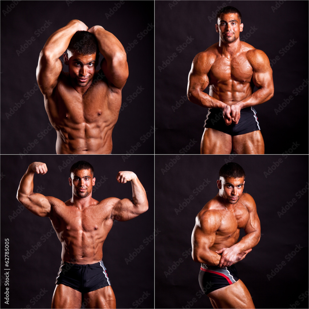 young bodybuilder posing young bodybuilder posing
