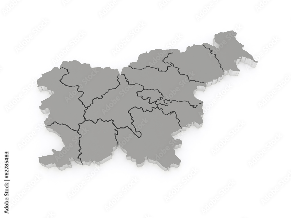 Map of Slovenia.