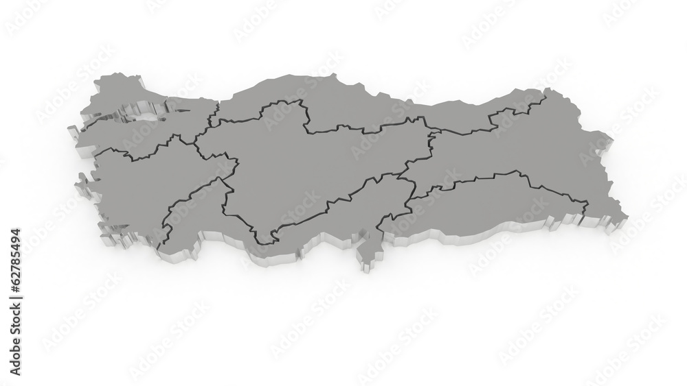 Map of Turkey.