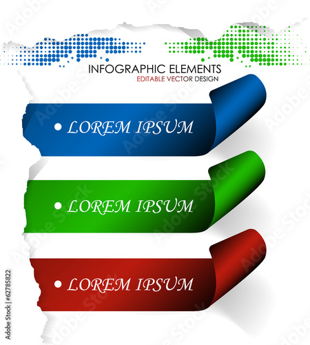 Modern infographic labels with place for your content