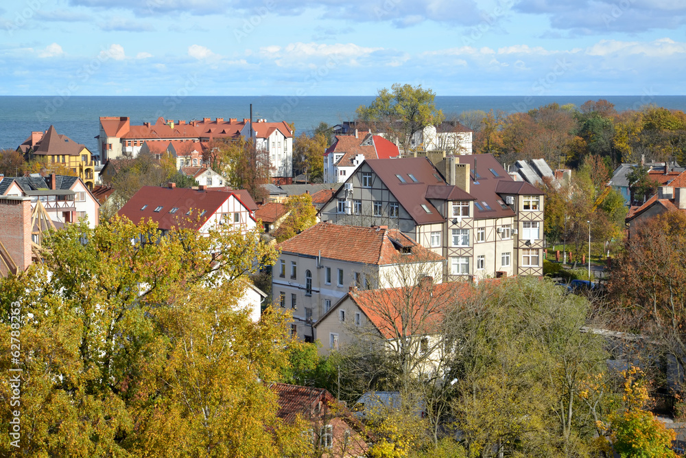 Fall. Panorama of Zelenogradsk
