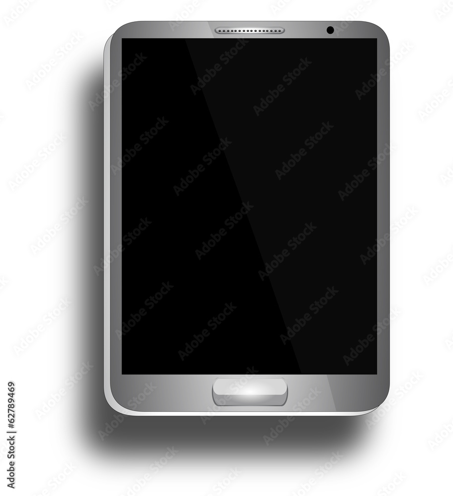 Tablet with Blank Screen - tablet with blank, shiny screen Tablet with Blank Screen - tablet with blank, shiny screen