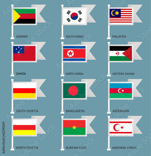 Flags set four-14 Free Download Flags set four-14 - GFXLoad