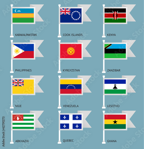 Flags set four-16 Free Download Flags set four-16 - GFXLoad