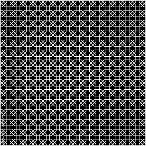 Motif géométrique noir et blanc.