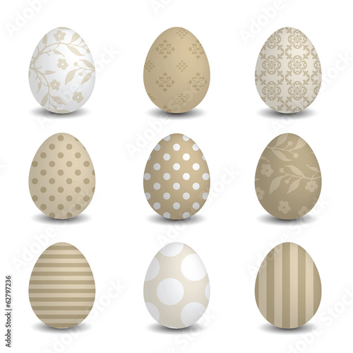 Set of Easter eggs