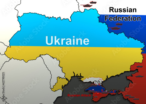 Attack on a military unit in Crimea. Map. photo