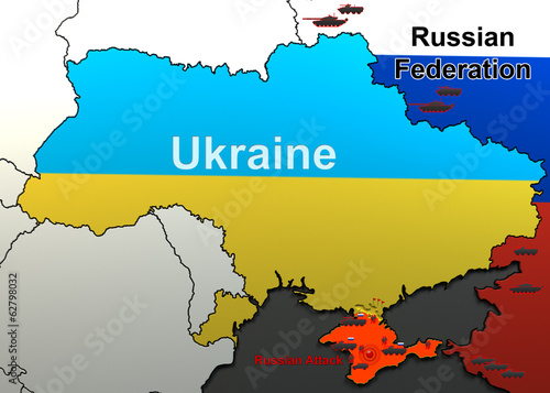 Attack on a military unit in Crimea. Map.