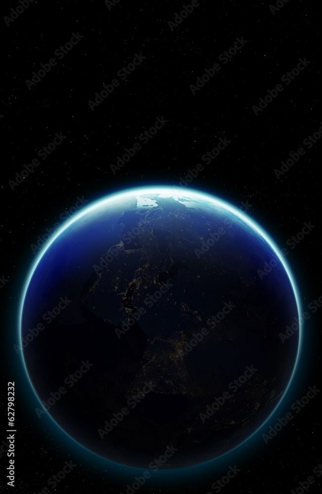 Fototapeta premium Planeta Ziemia 3D. Elementy tego zdjęcia dostarczone przez NASA. Inny