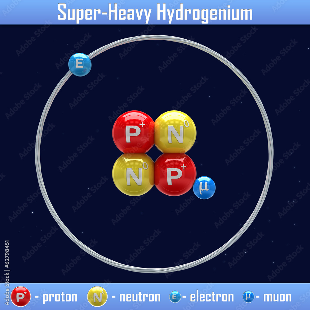 Naklejka premium Super-Heavy Hydrogenium