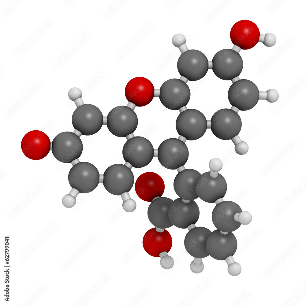 Fluorescein fluorescent molecule. Fluorescein fluorescent molecule.