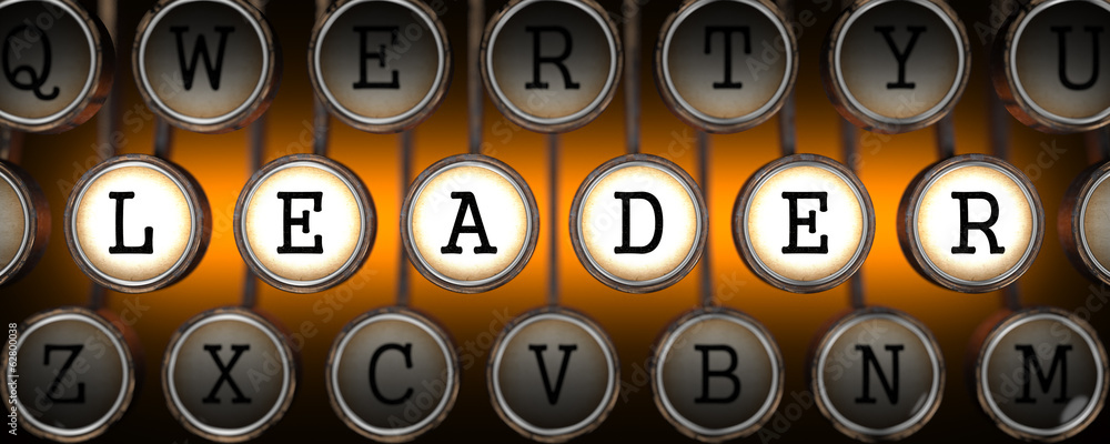 Photography Leader on Old Typewriter's Keys.