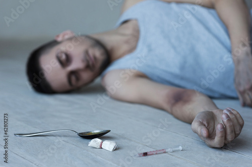 Картината върху платно Heroin addict.