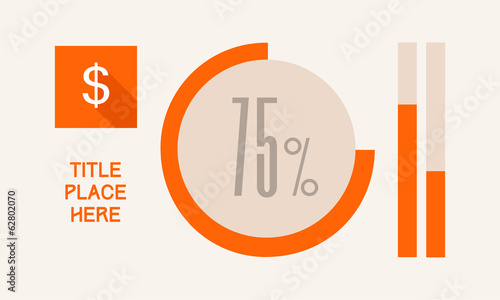 Flat Infographic Elements. Vector Illustration EPS 10.