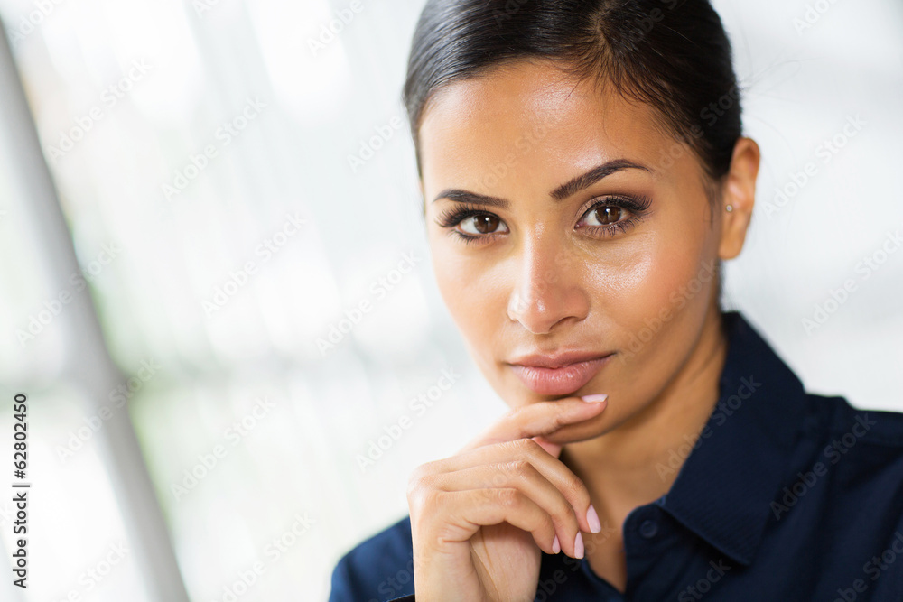 businesswoman face closeup