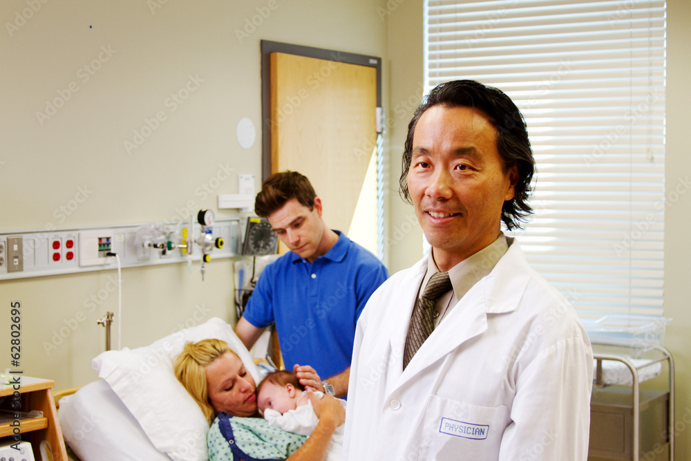 Obraz premium Profile of obstetrican