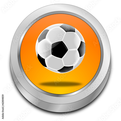 Button mit Fußball