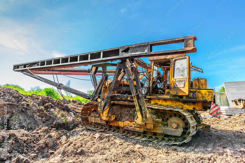 Obraz premium Pile driver
