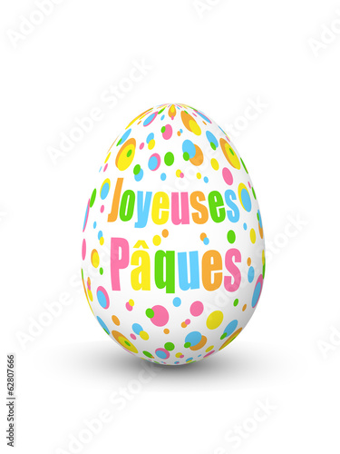 Carte "JOYEUSES PAQUES" (carte joyeuses pâques fête oeufs avril)