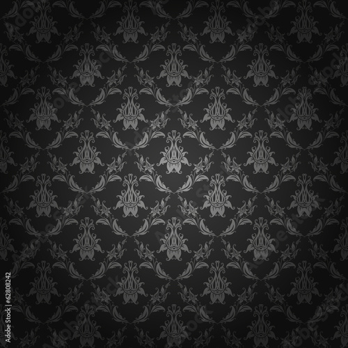 Damask seamless floral pattern.
