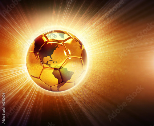 sunny soccer ball with word map