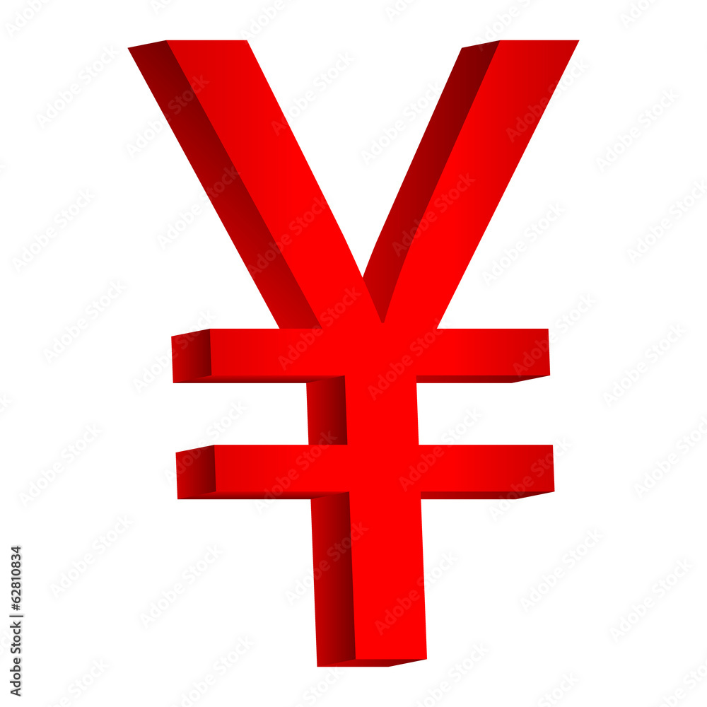 Obraz premium Yen symbol icon