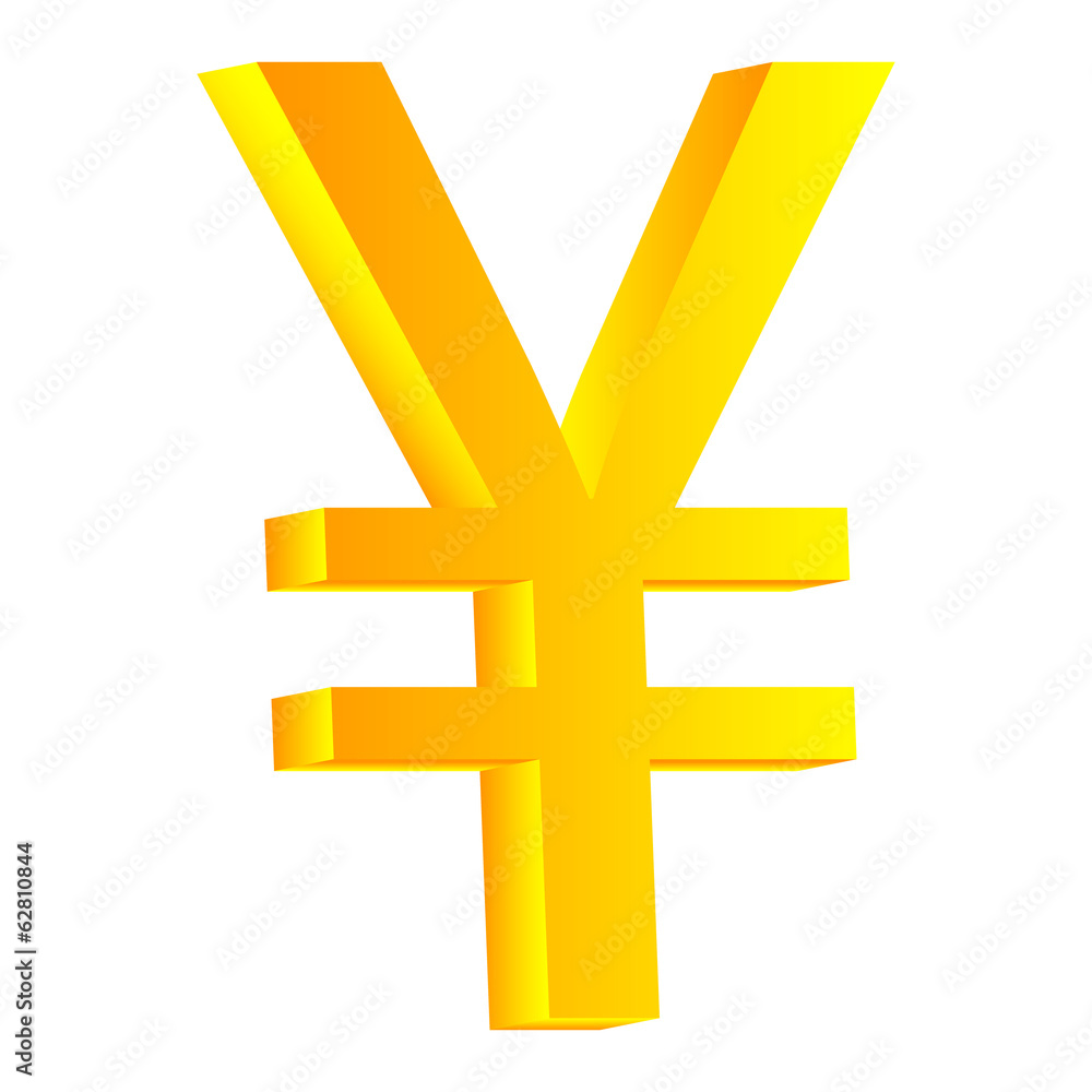 Obraz premium Yen symbol icon