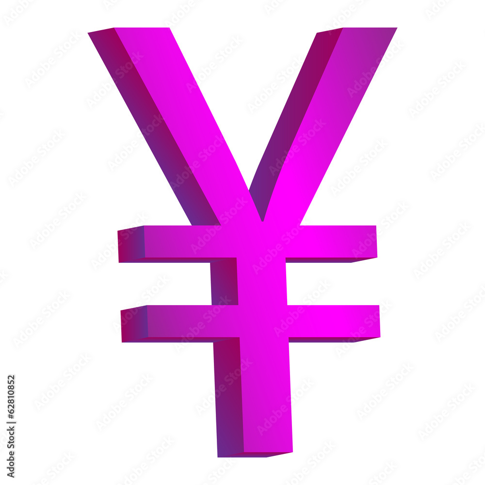 Obraz premium Yen symbol icon