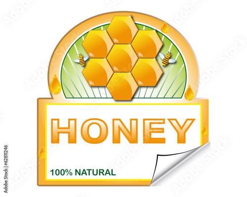 Honey's label for marketplace