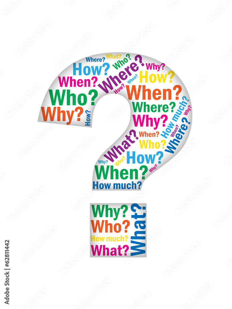 QUESTION MARK (questions answers FAQ help presentation how why) Stock Vector Adobe Stock