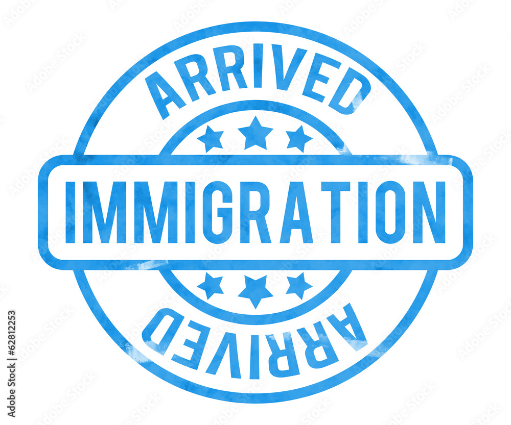 Fototapeta premium Immigration Stamp