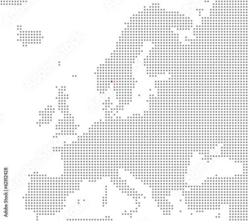 Pixelkarte Europa: Oslo liegt hier