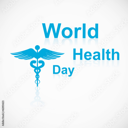 Vector concept medical background on caduceus medical symbol ref